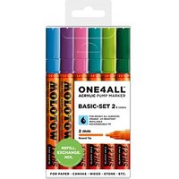 MOLOTOW BASIC-SET 2 Acrylstifte farbsortiert 2,0 mm, 6 St. von MOLOTOW