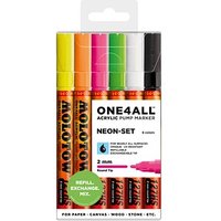 MOLOTOW NEON-SET Acrylstifte farbsortiert 2,0 mm, 6 St. von MOLOTOW