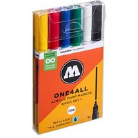 MOLOTOW One4All Acrylstifte farbsortiert 2,0 mm, 6 St. von MOLOTOW