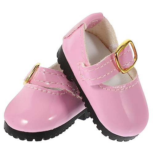 MOLUCKFU 1 Paar Puppen-Verkleidungszubehör Hausschuhe Prinzessin Erste Wanderschuhe für Babys Modepuppe Dolls for Puppen Kleidung Puppenoutfits Schuhe Puppenlederschuhe von MOLUCKFU