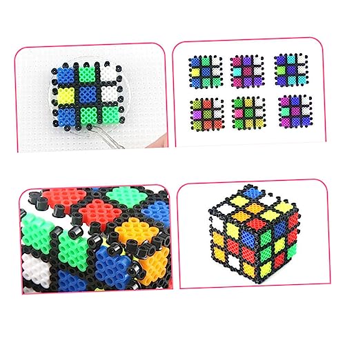 MOLUCKFU 1 Satz 24 DIY Perlen Farbige Perlen Mini Perlen Handgefertigte Kunstaccessoires Fusion Farbige Perlperlen 3D Perlen DIY Handwerk Sicherungsperlen Kinder Bastelbedarf von MOLUCKFU