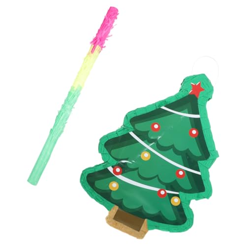 MOLUCKFU 1 Satz Weihnachtspinata Für Kinder Weihnachtsbäume Schneemann-piñata Weihnachtsparty-dekoration Weihnachten Hängende Pinata Piñata- Dekorative Piñata Pinata-stuffer Papier von MOLUCKFU