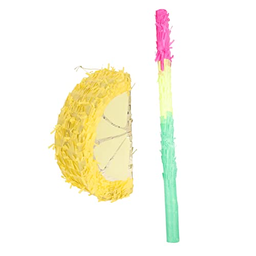 MOLUCKFU 1 Satz Zitronen-piñata Sommerliche Dekorationen Wassermelonen-partydekorationen Piñata-buster Sommerdeko Zitronen-party-dekor Pinata Mini-spielzeug Mini-dekor Aluminiumfolie Yellow von MOLUCKFU