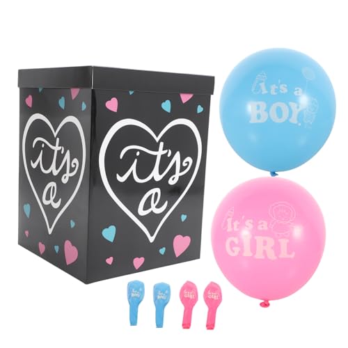 MOLUCKFU 1 Set Geschlecht Enthüllung Box Babypartydekorationen Babyboxen Für Babyparty Ballonboxen Babypartyboxen Geburtstagsdekorationen Geschlecht Enthüllen Dekorationen von MOLUCKFU