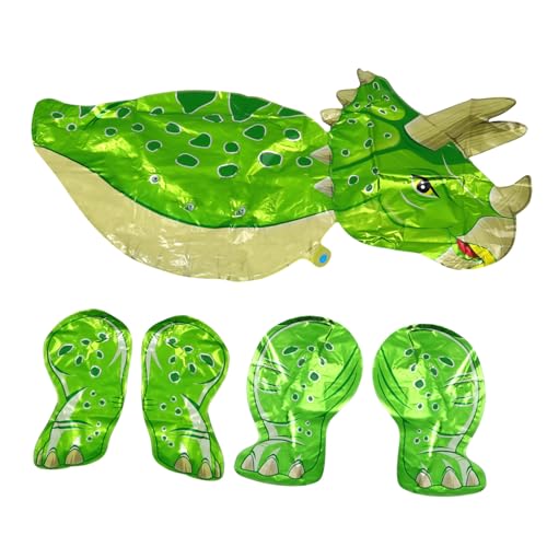 MOLUCKFU 1 Stk Dinosaurier-Aluminium-Membran-Ballon Partydekorationen Dinosaurier Ballons Mylar luftbalondeko party sachen Dinosaurier-Ballons Geburtstagsfeier Ballon Aluminiumfolie Green von MOLUCKFU