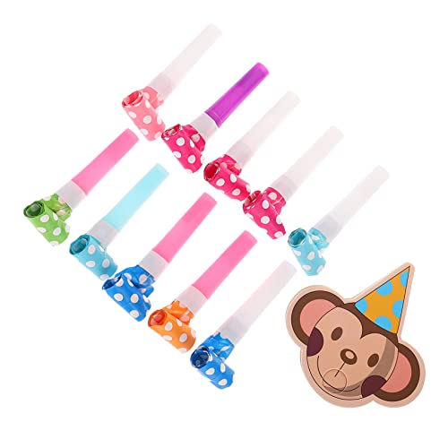 MOLUCKFU 10 Sätze Pfeife Gebläse Krachmacher Party-horn Tierisches Spielzeug Blowouts Krachmacher Partykrachmacher Für Kinder Gesäumter Krachmacher Geburtstagsfeier Horn Musical Plastik von MOLUCKFU