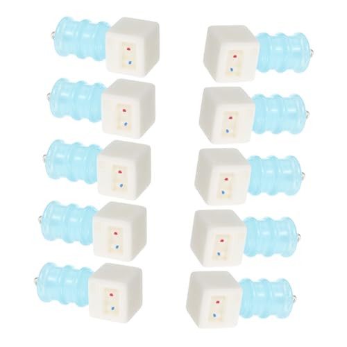 MOLUCKFU 10 Stück Mini Wasserspender Anhänger Tassen Puppenhaus Zubehör Wasserflasche Badewanne Mini Rucksack Schlüsselanhänger Mini Wasserspender Charms Niedliche Kleine Charms von MOLUCKFU