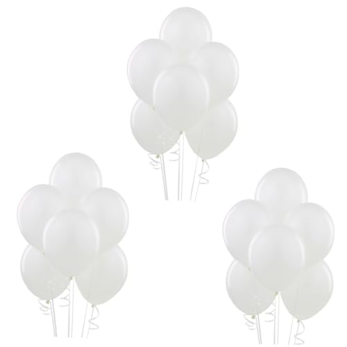 MOLUCKFU 100 Stück 10 Zoll Weiße Latexballons Für Party Und Hochzeitsdekoration Luftballons Ideal Für Kindergeburtstage Taufen Und Festliche Anlässe Leicht Spielzeug Für Spaß von MOLUCKFU