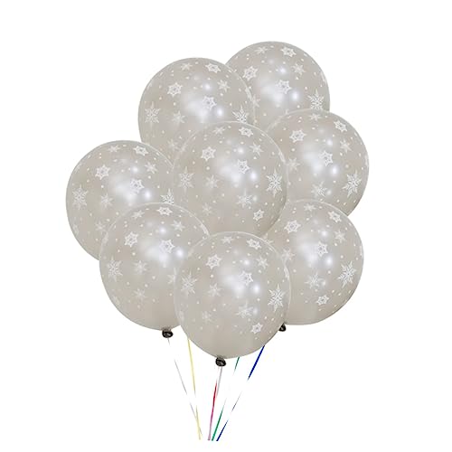 MOLUCKFU Schnee Flocken Latexballons Für Geburtstagsfeiern Hochzeiten Und Weihnachten Party Dekorationen Für Besondere Anlässe von MOLUCKFU