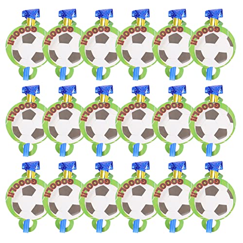 MOLUCKFU 18 Stück Fußball Blasdrache Kinderspielzeug Fußball Luftgebläse Sportspielzeug Fußball Dekorationen Für Party Blashorn Geräuschmacher Fußball Party Hörner Grüner von MOLUCKFU