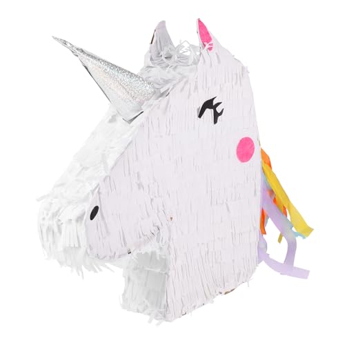 MOLUCKFU 1stk Einhorn-piñata Geburtstag Pinata- Party- - Piñata- Gefülltes Geburtstag Piñata Süßigkeitenbehälter Piñata Weiß Papier von MOLUCKFU