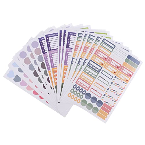 MOLUCKFU 20 Blatt Bunte Herzförmige Aufkleber Selbstklebende Dekorative Sticker Für Scrapbooking Geschenkverpackungen Notizbücher Und Kreative Bastelprojekte Ideal Für Hochzeiten von MOLUCKFU