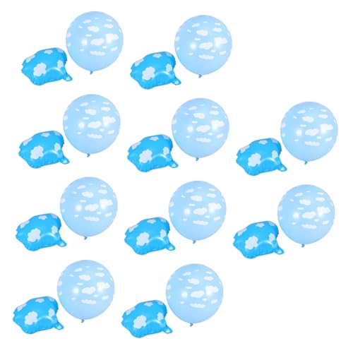 MOLUCKFU 20 Stück Partydekoration Wolkenballons Dekorationen Wolke Aufblasbare Luftballons Partygeschenke Wolkendekor Geburtstag Aufblasbare Luftballons Partyballons von MOLUCKFU