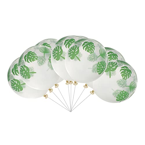 MOLUCKFU 20st Blattballon Leichte Luftballons Ballons Masse Babyballons Fruchtballons Luftballons in Verschiedenen Farben Dekorativer Luftballon Monstera-blatt-ballon Emulsion Green von MOLUCKFU