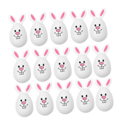 MOLUCKFU 24St Osterhasen-Eier easter bunny osterbasteln 0stergeschenke Ostereier Set basteln für ostern osterparty versorgung Geschenkboxen zu Ostern osterparty gefallen Plastik Weiß von MOLUCKFU