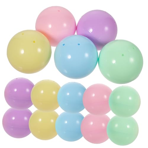 MOLUCKFU 25st Gacha Plastikeier Gastgeschenke Für Ostern Ostereier Leer Befüllbare Ostereier Leere Eier Ostereier Aus Plastik Befüllbare Eierschale Pp-material von MOLUCKFU