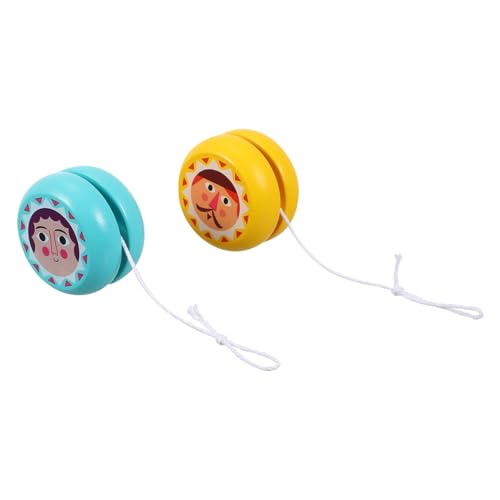 MOLUCKFU 2St hölzernes Jo-Jo Fruchtspielzeug reagiert Nicht, yoyo Kinder yoyo Kinder holzspielzeug kindergeburtstags mitgebsel Fun Toy Lernspielzeug für Kinder Outdoor-Spielzeug für Kinder von MOLUCKFU