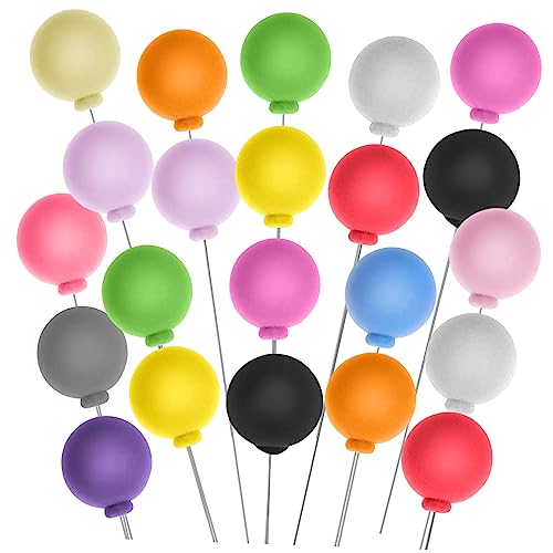 MOLUCKFU 30 Stück Bunte Schaumstoffkugeln Mini Cupcake Topper Zur Kuchendekoration Für Geburtstagsfeiern Hochzeiten Und Andere Feste Perfekte Tortendeko Für Kreative Torten Und Muffins von MOLUCKFU