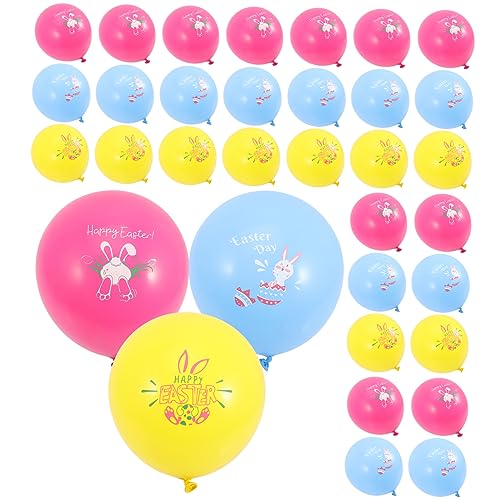 MOLUCKFU Ostern Luftballons Bunte Latex Ballons Für Ostern Party Dekoration Ostern Design Ballons Und Für Festliche Anlässe Und Feiern von MOLUCKFU