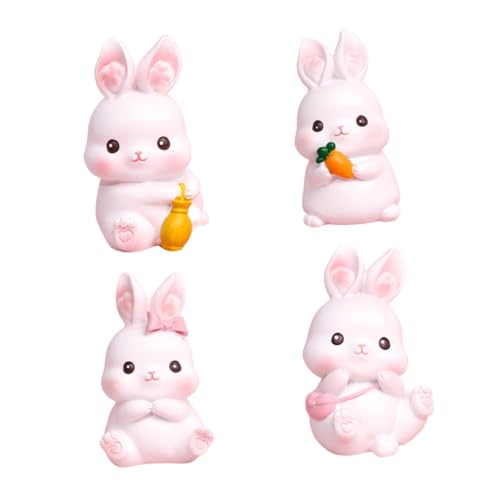 MOLUCKFU Kuchen Bunny Kuchen Topper Harz Kaninchen Schmuck Geburtstag Kuchen Tischplatte Dekoration von MOLUCKFU