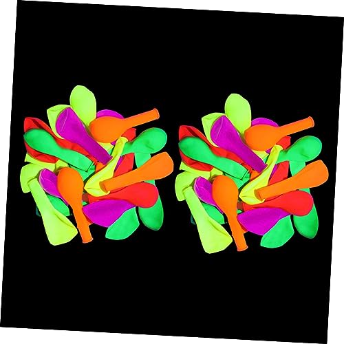 MOLUCKFU 50 Stück 12 fluoreszierender Ballon Babyballons Luftballons zum Leuchten bringen leuchtende luftballons leuchtluftballone Partyballons Zubehör für Partydekoration Emulsion von MOLUCKFU