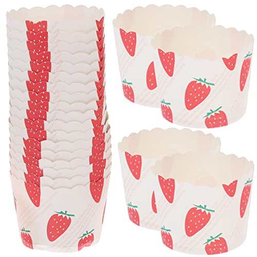 MOLUCKFU 50 Stück Kuchen Tassen Backförmchen Muffinförmchen aus Papier Käsekuchen Zinn Liner Muffin Papierförmchen Cupcake-Backform pappbecher Mini-Cupcake-Förmchen Cupcake-Geschenkpapier von MOLUCKFU