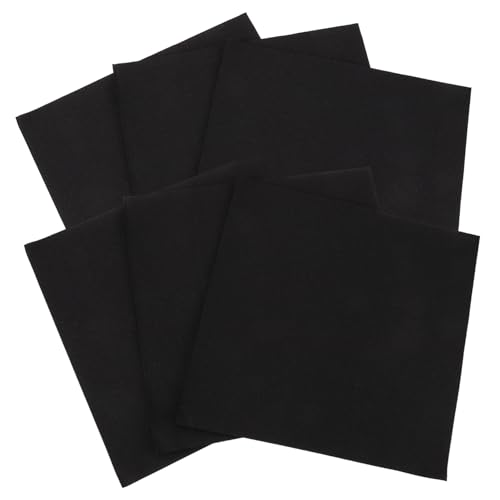 MOLUCKFU 50 Stück Papierservietten mit Leinengefühl Servietten für die Hochzeitsfeier täglich Abendessen Platte eine party sachen party supplies Haushaltsservietten Partyzubehör Black von MOLUCKFU