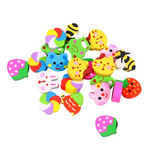 MOLUCKFU 50 Stück Radiergummi Reinigungsspielzeug Mini-Spielzeug Kinderspielzeug erasers for Eraser für Kinder Studentengummis Mini-Radierer Cartoon-Gummi Plastik von MOLUCKFU