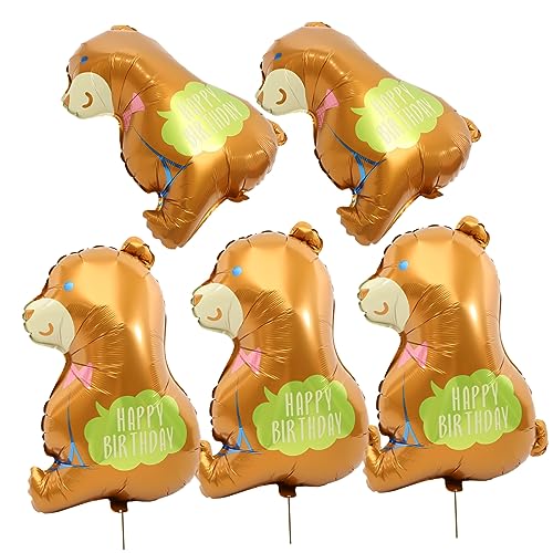 MOLUCKFU 5St Ballon aus Aluminiumfolie Hundeballons Entzückende Tierballons Kinderballons kindergeburtstags dekoration luftballons Ballons mit Cartoon-Tieren aufblasbare Cartoon-Ballons von MOLUCKFU