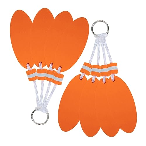 MOLUCKFU 8st Surfen Schlüsselanhänger Schlüsselringe Schwimmfähiger Schlüsselanhänger Aus Schaumstoff Yacht-schlüsselanhänger Schwimmender Schlüsselanhänger Oval Bootsschlüssel Orange Eva von MOLUCKFU