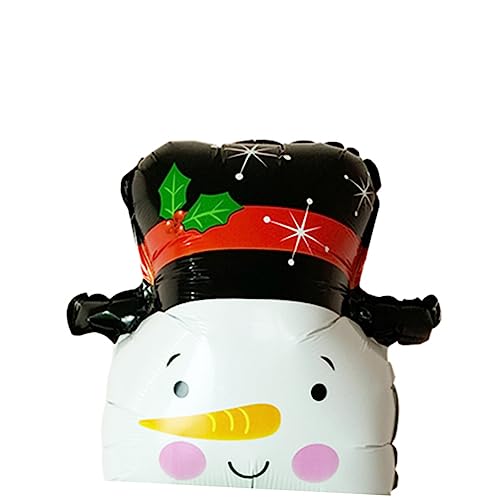 MOLUCKFU Aluminiumfolie Schneemann Ballon Weihnachtsdeko Für Partys Bunte Folienballons Für Festliche Feiern Und Weihnachtsfeiern Partydekoration Für Und Erwachsene von MOLUCKFU