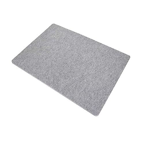 MOLUCKFU Filz Platte Nadel Filz Matte Bügelunterlage Bügelmatte für Kleidung Nadelfilz-Set Bügelständer Bügelbrett small Rug Felt Pads Verbrühungsschutz Bügelmatte Bügelzubehör Wolle Grey von MOLUCKFU