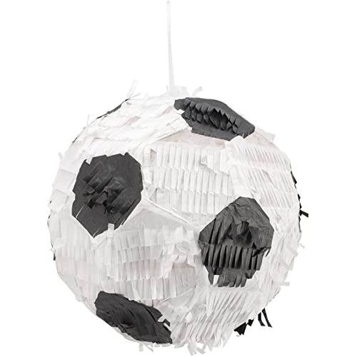 MOLUCKFU Fußball-Piñata Pinata-Fußball hängender Fußball Piñata zum Kindergeburtstag Spiel Tennisball-Pinata karnevalsdekoration fußball pinata Sportball Pinata Fußball-Pinata Papier von MOLUCKFU