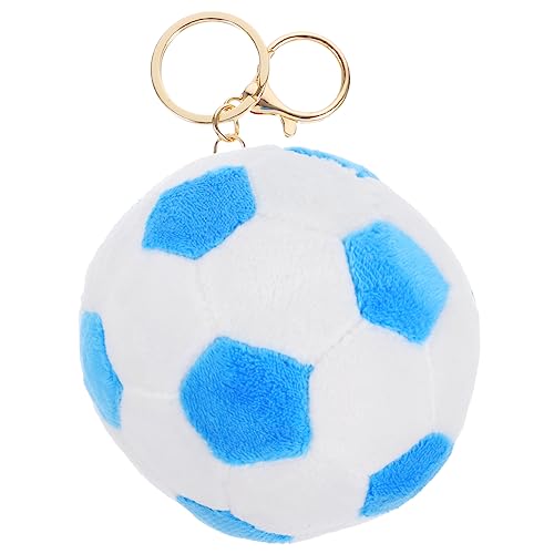 MOLUCKFU Plüsch-Fußballanhänger Sparschwein für Erwachsene Taschen Hände Spiel plüschanhänger fußball geschenkideen entzückender Fußballanhänger Sportball-Schlüsselanhänger PP Baumwolle von MOLUCKFU