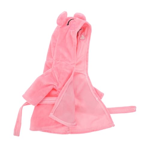 MOLUCKFU Puppenpyjama Puppenkleidung Puppenmode Puppenbekleidung Puppenkleider Puppenkostümersatz Meerjungfrau Outfits Spielzeug Puppen-Cartoon-Kleidung Puppenkostüm Flanell Rosa von MOLUCKFU