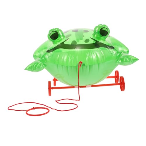 MOLUCKFU Spielzeug Ziehen Montessori-froschspielzeug Froschspielzeug Für Kleinkinder Gehendes Froschspielzeug Kawaii-Frosch-ziehspielzeug Frosch-geburtstagsdekorationen Plastik Light Green von MOLUCKFU