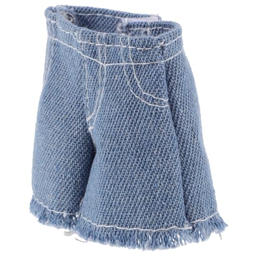 MOLUCKFU Zubehör für Spielzeugpuppen Puppen Kleidung für puppenkleidung Jeanspuppe Puppenkurze Hose Spielzeugunterwäsche Puppen-Foto-Requisiten Puppenhose -Rollenhöschen Stoff Blue von MOLUCKFU