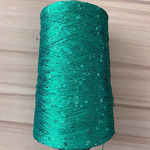 MOLUO Häkelgarn zum Stricken Polyestergarn mit Pailletten Garn 500 g Garn mit Schlaufen Strickgarn mit Lurex Large Coil Garn von MOLUO