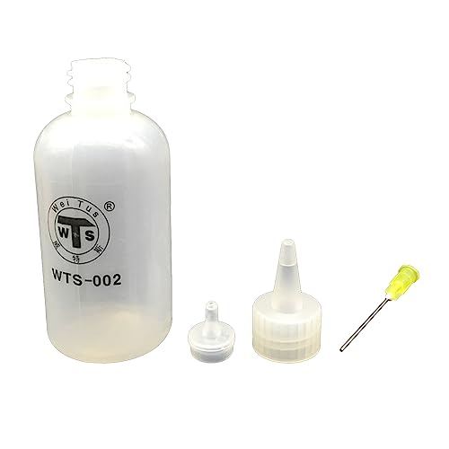 MONOJLY 100 ml Nadelflasche, Nadelspitze, Quetschflasche, Präzisionsspitze, Applikator, Flasche, Reinigungsflüssigkeit, Alkoholflasche von MONOJLY