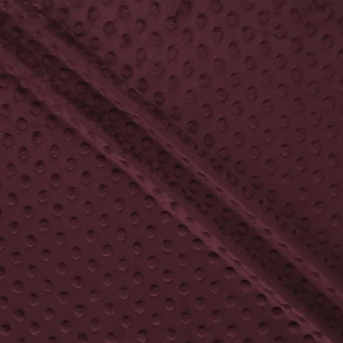 MOOK FABRICS 109243-15 Softee Dot Solid Stoff, Polyester, Wein, 15 yard bolt von MOOK FABRICS