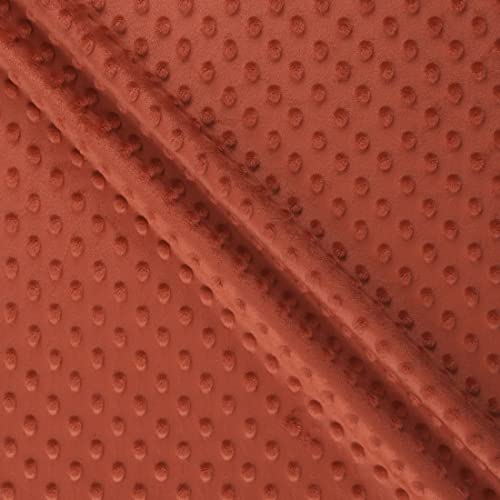 MOOK FABRICS 109244-15 Softee Dot Solid Stoff, Polyester, Karotte, 15 yard bolt von MOOK FABRICS