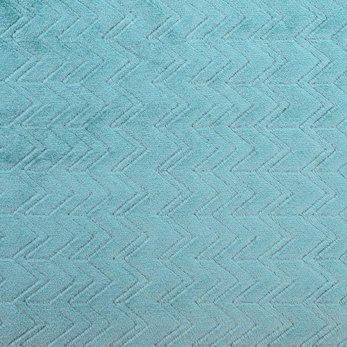 MOOK FABRICS 135035-12 Clipped Fleece Flannel Fabric (60" Wide) Double Brushed, 100% Polyester-Jacquard Chevron Stoff, Bretagne, 12 yard bolt von MOOK FABRICS