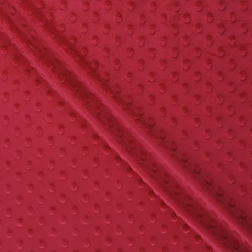 MOOK FABRICS 34494-15 Softee Dot Stoff, Polyester, Rot/Ausflug, einfarbig (Getaway Solids), 15 yard bolt von MOOK FABRICS