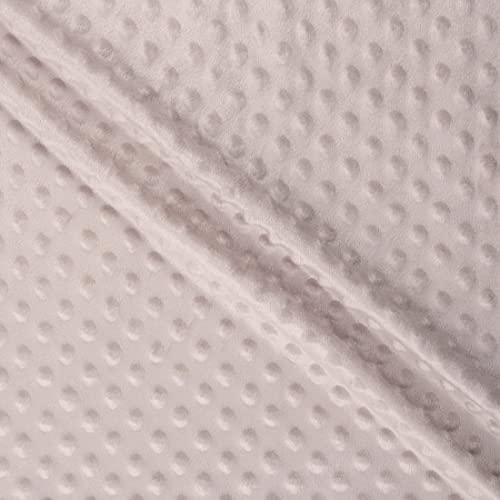 MOOK FABRICS 38555-15 Softee Dot Solid Stoff, Polyester, Hellbraun, 15 yard bolt von MOOK FABRICS