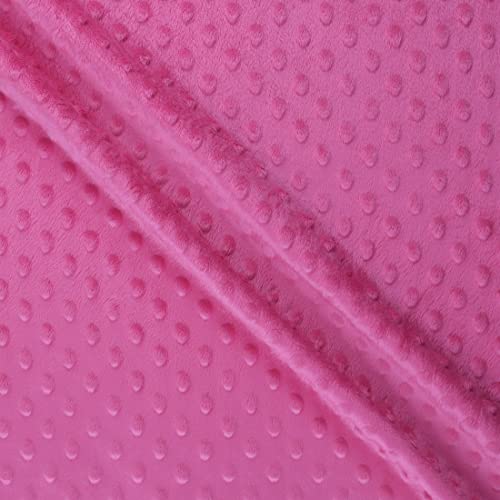 MOOK FABRICS 61722-15 Softee Dot Solid Stoff, Polyester, fuchsia, 15 yard bolt von MOOK FABRICS