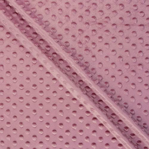 MOOK FABRICS 66196-15 Softee Dot Solid Stoff, Polyester, Dusty Rose, 15 yard bolt von MOOK FABRICS