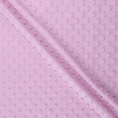 MOOK FABRICS 69460-15 Softee Dot Solid Stoff, Polyester, Bubble Gum, 15 yard bolt von MOOK FABRICS