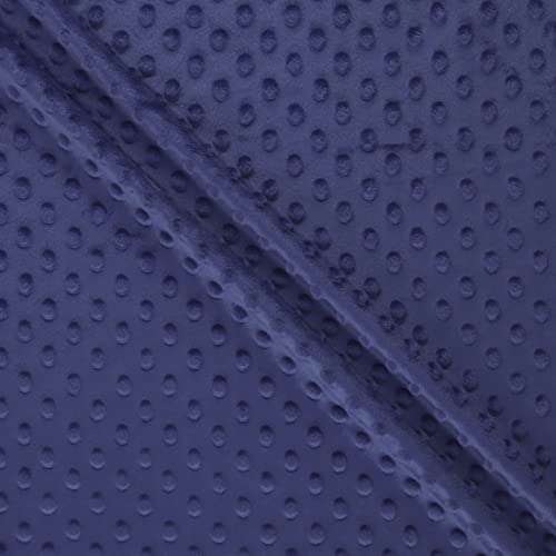 MOOK FABRICS 69462-15 Softee Dot Solid Stoff, Polyester, Marineblau, 15 yard bolt von MOOK FABRICS