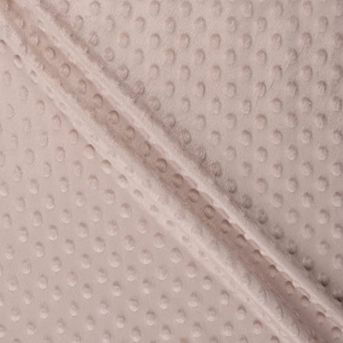 MOOK FABRICS 85104-15 Softee Dot Solid Stoff, Polyester, Taupe, 15 yard bolt von MOOK FABRICS