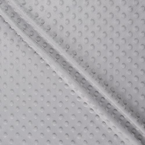 MOOK FABRICS 85121-15 Softee Dot Solid Stoff, Polyester, asche, 15 yard bolt von MOOK FABRICS